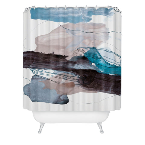 Iris Lehnhardt abstract painting XIII Shower Curtain