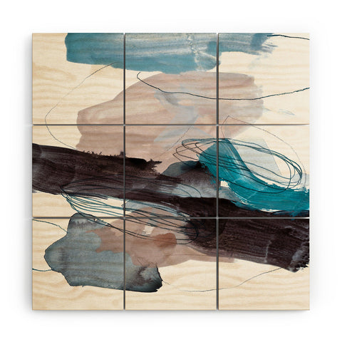 Iris Lehnhardt abstract painting XIII Wood Wall Mural