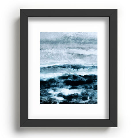 Iris Lehnhardt abstract waterscape Recessed Framing Rectangle