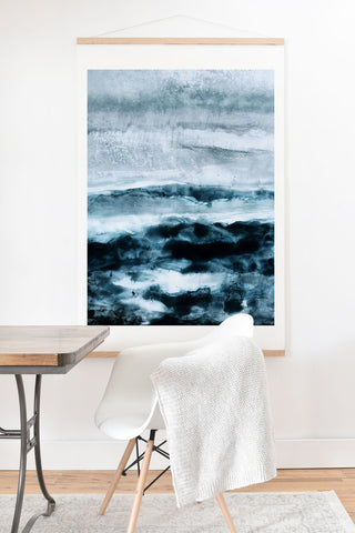 Iris Lehnhardt abstract waterscape Art Print And Hanger