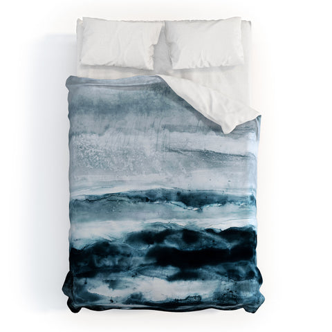 Iris Lehnhardt abstract waterscape Duvet Cover