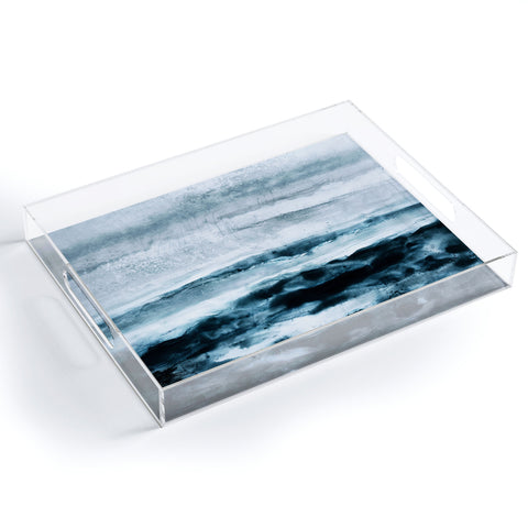 Iris Lehnhardt abstract waterscape Acrylic Tray