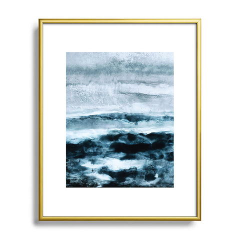 Iris Lehnhardt abstract waterscape Metal Framed Art Print