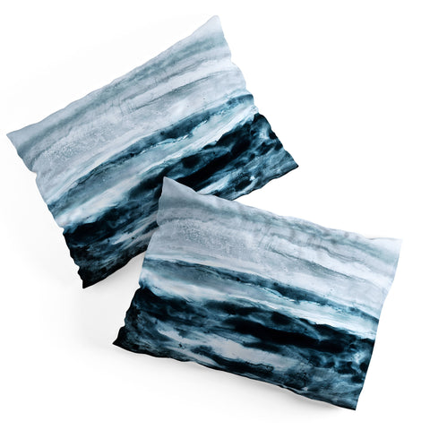 Iris Lehnhardt abstract waterscape Pillow Shams
