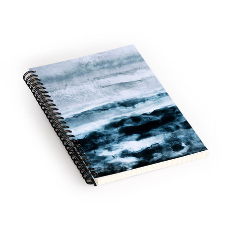 Iris Lehnhardt abstract waterscape Spiral Notebook