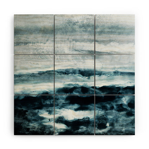 Iris Lehnhardt abstract waterscape Wood Wall Mural