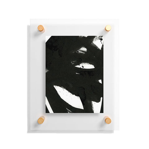 Iris Lehnhardt black on white 1 Floating Acrylic Print