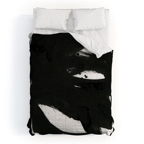 Iris Lehnhardt black on white 1 Comforter