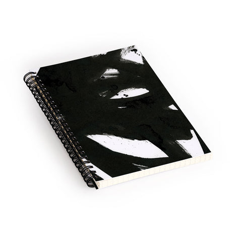 Iris Lehnhardt black on white 1 Spiral Notebook