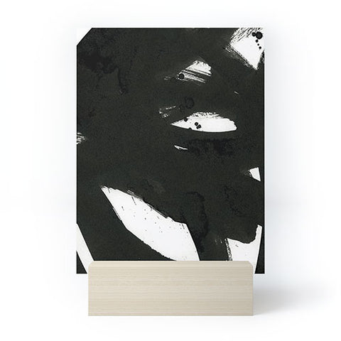 Iris Lehnhardt black on white 1 Mini Art Print