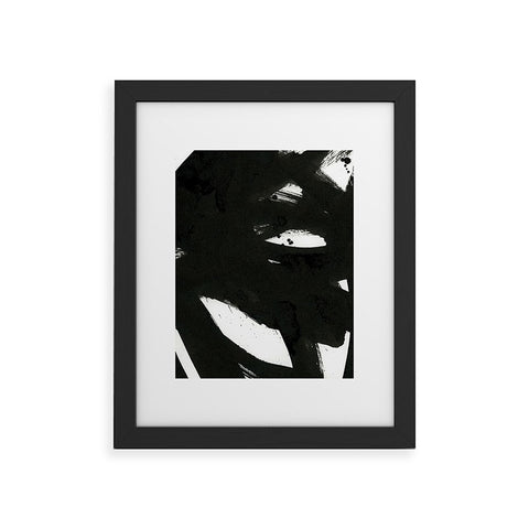 Iris Lehnhardt black on white 1 Framed Art Print
