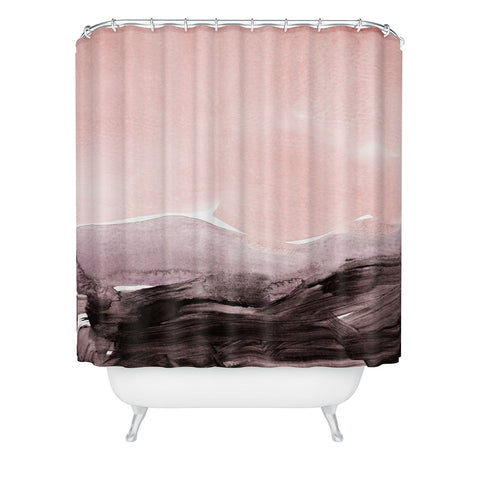 Iris Lehnhardt blush and mauve Shower Curtain