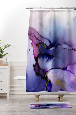 Iris Lehnhardt color flow Shower Curtain And Mat