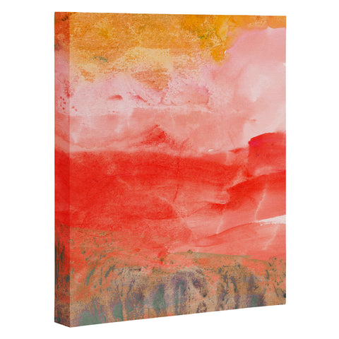 Iris Lehnhardt coral horizon Art Canvas