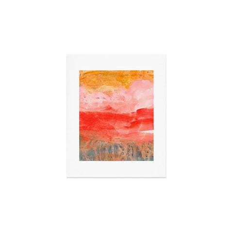 Iris Lehnhardt coral horizon Art Print