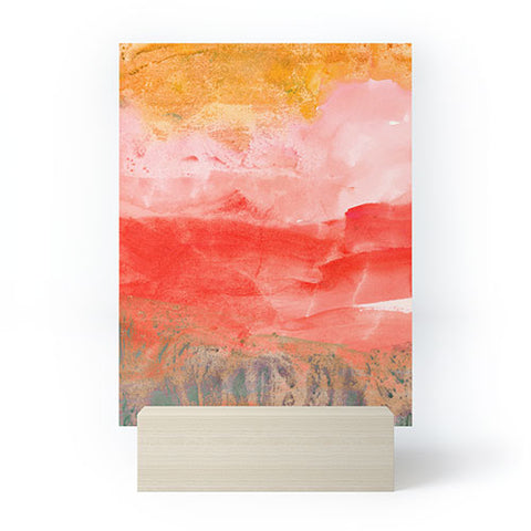 Iris Lehnhardt coral horizon Mini Art Print