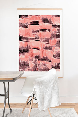Iris Lehnhardt coral pattern Art Print And Hanger