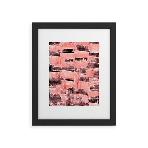 Iris Lehnhardt coral pattern Framed Art Print