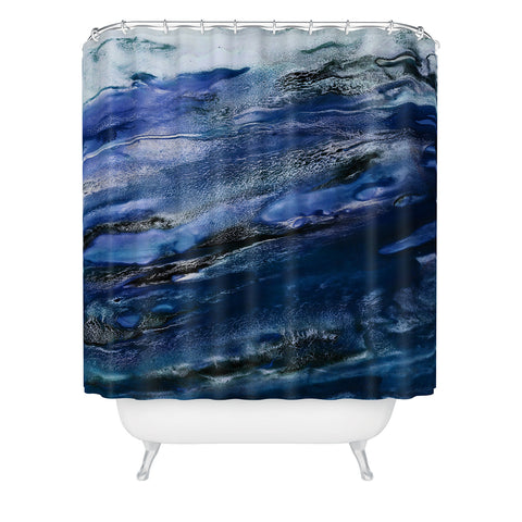 Iris Lehnhardt floating blues Shower Curtain