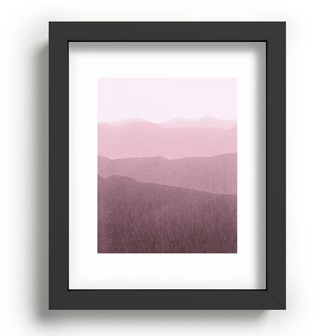 Iris Lehnhardt gradient landscape soft pink Recessed Framing Rectangle