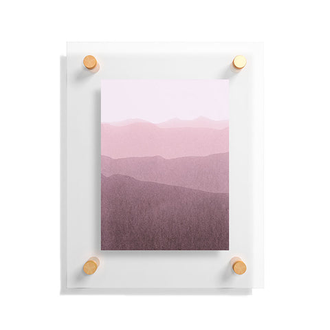 Iris Lehnhardt gradient landscape soft pink Floating Acrylic Print