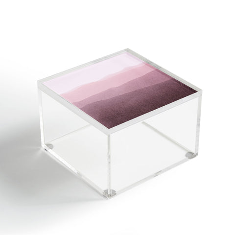 Iris Lehnhardt gradient landscape soft pink Acrylic Box