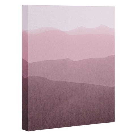 Iris Lehnhardt gradient landscape soft pink Art Canvas