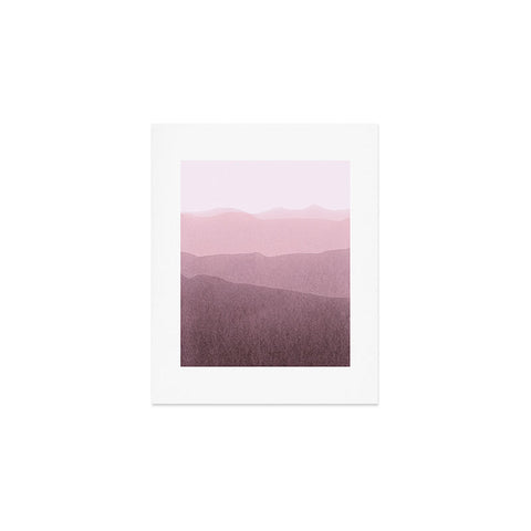 Iris Lehnhardt gradient landscape soft pink Art Print