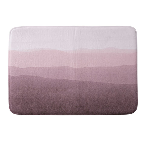 Iris Lehnhardt gradient landscape soft pink Memory Foam Bath Mat