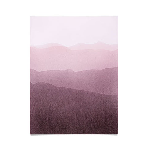Iris Lehnhardt gradient landscape soft pink Poster