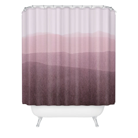 Iris Lehnhardt gradient landscape soft pink Shower Curtain