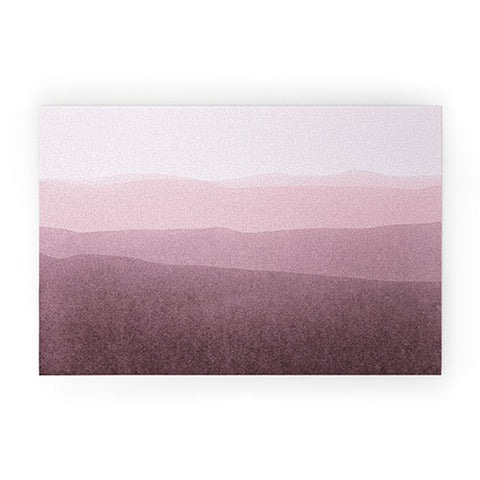 Iris Lehnhardt gradient landscape soft pink Welcome Mat