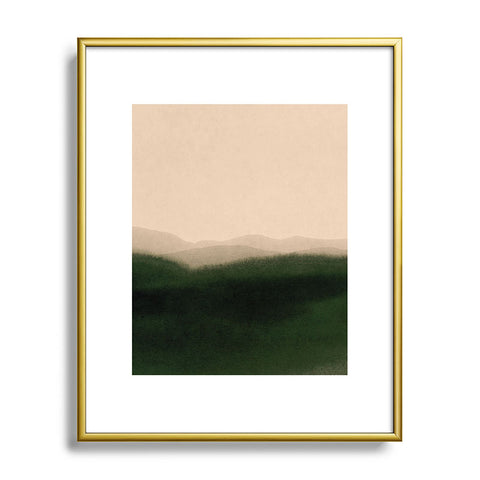Iris Lehnhardt green hills Metal Framed Art Print
