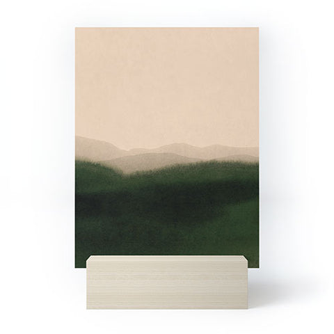 Iris Lehnhardt green hills Mini Art Print