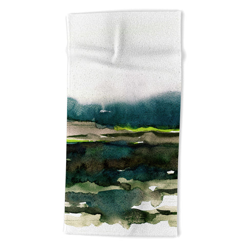 Iris Lehnhardt layers of colour 1 Beach Towel