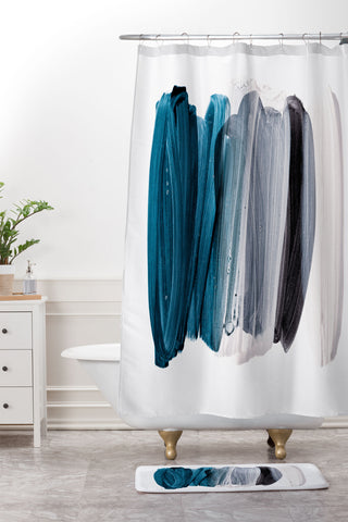 Iris Lehnhardt minimalism 83 Shower Curtain And Mat