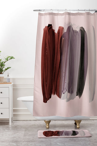 Iris Lehnhardt minimalism 84 Shower Curtain And Mat
