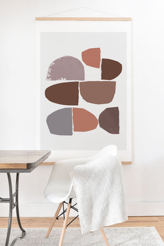 Iris Lehnhardt minimalist collage Art Print And Hanger