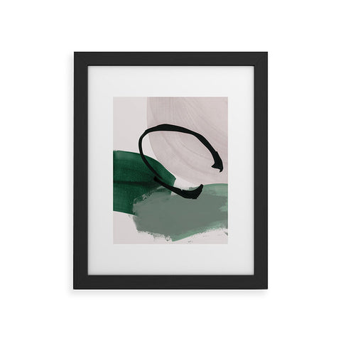 Iris Lehnhardt minimalist painting 01 Framed Art Print