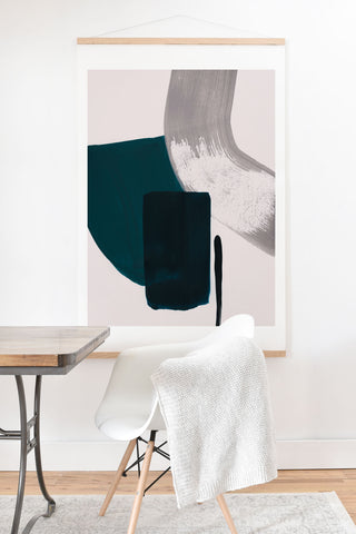 Iris Lehnhardt minimalist painting 02 Art Print And Hanger