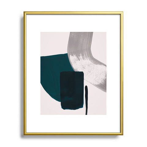 Iris Lehnhardt minimalist painting 02 Metal Framed Art Print