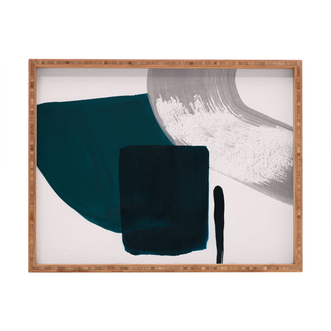 Iris Lehnhardt minimalist painting 02 Rectangular Tray