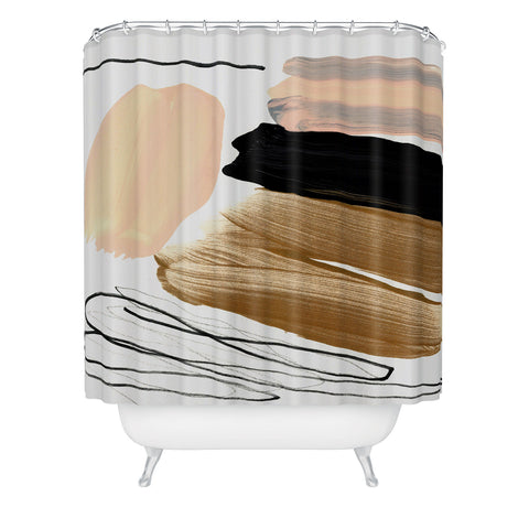 Iris Lehnhardt minimalist painting 06 Shower Curtain