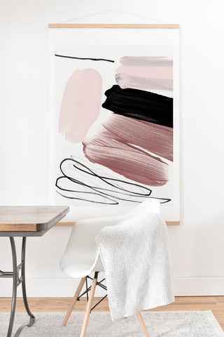 Iris Lehnhardt minimalist painting 061 Art Print And Hanger