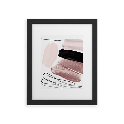 Iris Lehnhardt minimalist painting 061 Framed Art Print