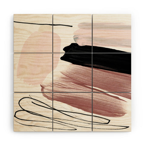 Iris Lehnhardt minimalist painting 061 Wood Wall Mural