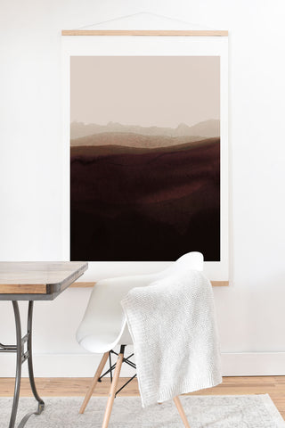 Iris Lehnhardt mountain horizon 31 Art Print And Hanger
