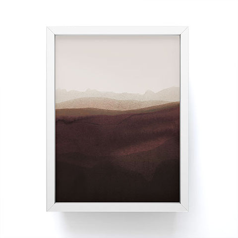 Iris Lehnhardt mountain horizon 31 Framed Mini Art Print