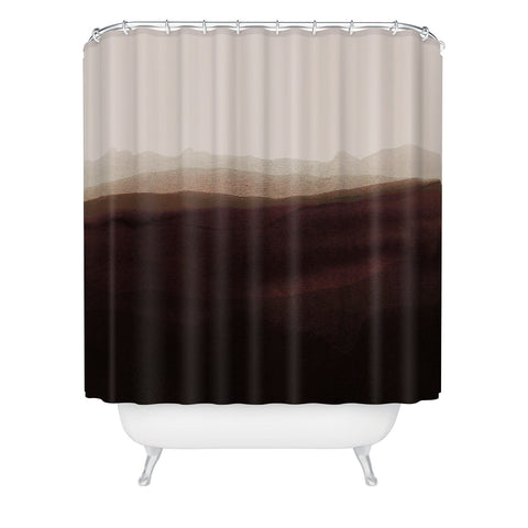 Iris Lehnhardt mountain horizon 31 Shower Curtain