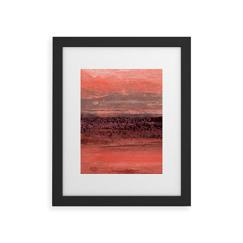 Iris Lehnhardt oceanic sunset Framed Art Print